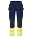 6560 WAISTPANT EN ISO 20471 CLASS 1 Yellow/Navy