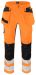 6570 WAISTPANT STRETCH EN ISO 20471 CLASS 2 Orange/Black