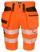 6575 SHORTS STRETCH EN ISO 20471 CLASS 2/1 Orange/Black