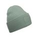 Deep Cuffed Tonal Patch Beanie Dusty Green