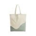 Organic Cotton Wave Print Maxi Tote Natural/Dusty Green
