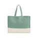 EarthAware® Organic Contrast Shopper Sage Green/Natural