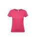 Women T-shirt Hashtag E150 Fuchsia