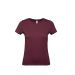 Women T-shirt Hashtag E150 Burgundy