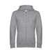 KING Zipped Hood Heather Grey