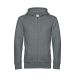 KING Zipped Hood Heather Mid Grey