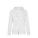 QUEEN Zipped Hood /women White