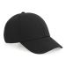 Organic Cotton 6 Panel Cap Black