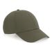 Organic Cotton 6 Panel Cap Olive Green