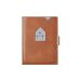 EXENTRI wallet/card holder in leather with RFID protection sand