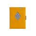 EXENTRI wallet/card holder in leather with RFID protection Sunflower