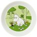 Moomin plate 19cm Moomintroll green