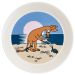 Moomin plate 19cm Sniff blue