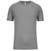 Men's Short Sleeve Sports T-shirt Fine Grey