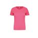 Ladies Short Sleeve Sports T-shirt Fluorescent Pink