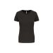 Ladies Short Sleeve Sports T-shirt Dark Grey