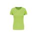 Ladies Short Sleeve Sports T-shirt Lime