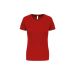 Ladies Short Sleeve Sports T-shirt Red