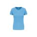 Ladies Short Sleeve Sports T-shirt Sky Blue