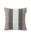 Vertical Striped Cotton Pillow Cover Beige/Gray