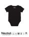 Neutral Babies Short Sleeve Bodystocking Black