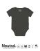 Neutral Babies Short Sleeve Bodystocking Charcoal