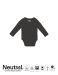 Neutral Babies Long Sleeve Bodystocking Charcoal
