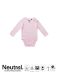 Neutral Babies Long Sleeve Bodystocking Light Pink