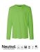 Neutral Mens Long Sleeve T-shirt Lime