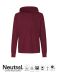 Neutral Unisex Jersey Hoodie w. Zip Bordeaux
