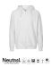 Neutral Mens Hoodie w. Zip White