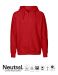 Neutral Mens Hoodie w. Zip Red