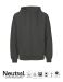 Neutral Mens Hoodie w. Zip Charcoal