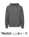 Neutral Mens Hoodie w. Zip Dark Heather