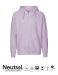 Neutral Mens Hoodie w. Zip Dusty Purple
