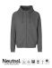 Neutral Unisex Hoodie w. Hidden Zip Dark Heather