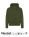 Neutral Unisex Hoodie w. Hidden Zip Military
