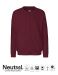 Neutral Unisex Jacket w. Zip Bordeaux