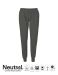 Neutral Unisex Sweatpants w. Cuff and Zip Charcoal