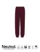 Neutral Unisex Sweatpants w. Elastic Cuff Bordeaux