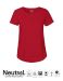 Neutral Ladies Roll Up Sleeve T-shirt Red