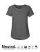Neutral Ladies Roll Up Sleeve T-shirt Dark Heather