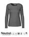 Neutral Ladies Long Sleeve T-shirt Dark Heather