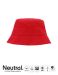 Neutral Bucket Hat Red