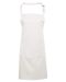 Bib Apron with Pocket White