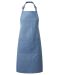 Bib Apron with Pocket Blue Denim