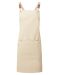 Cross-Back Clip Bib Apron Natur