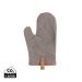 Deluxe canvas oven mitt grey