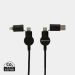 Oakland RCS recycled plastic 6-in-1 fast charging 45W cable black