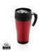 Stainless steel mug red